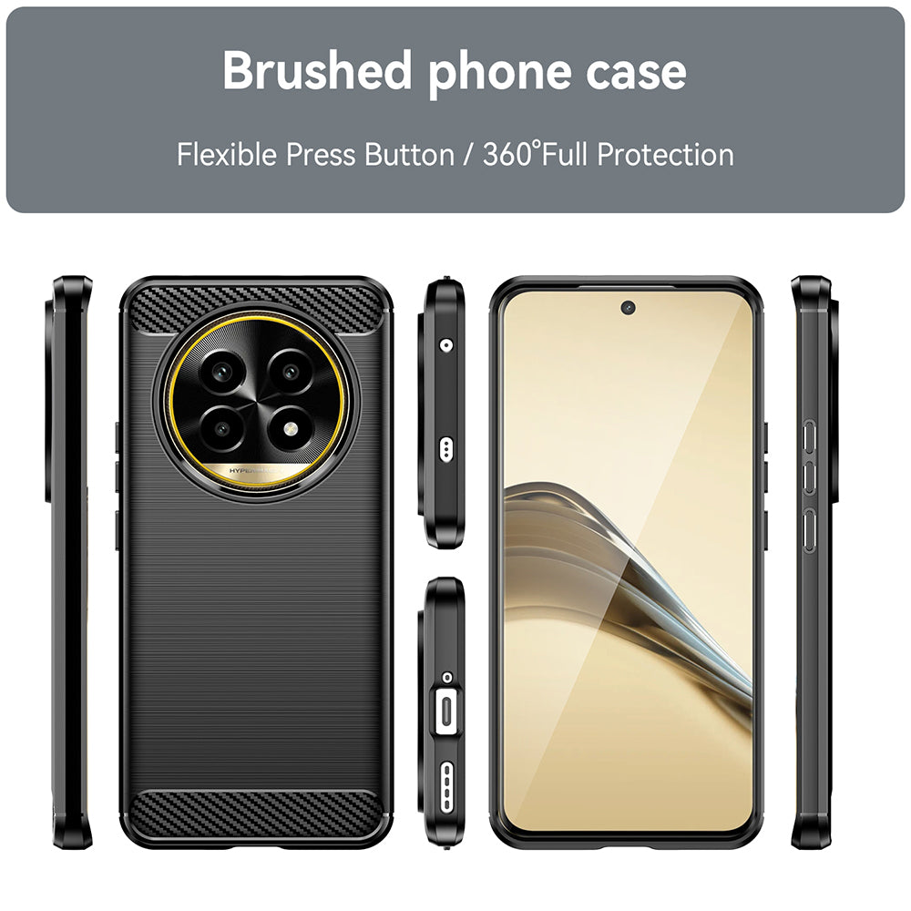 Futrola za Realme 13 Pro / 13 Pro+, Techsuit, Karbon, Crna