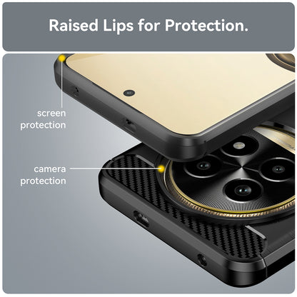 Futrola za Realme 13 Pro / 13 Pro+, Techsuit, Karbon, Crna