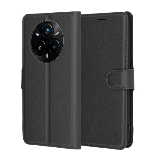 Futrola za Realme 14 Pro+, Techsuit, Leather Folio, Crna