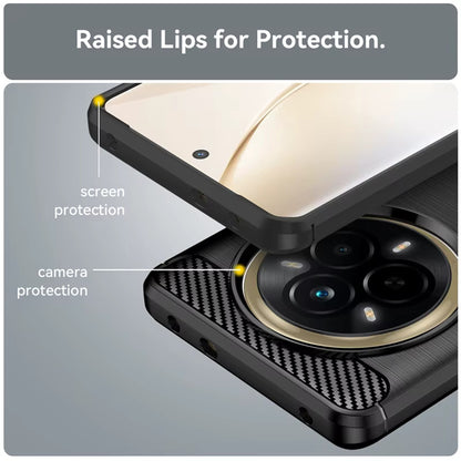 Futrola za Realme 14 Pro, Techsuit, Karbon, Crna