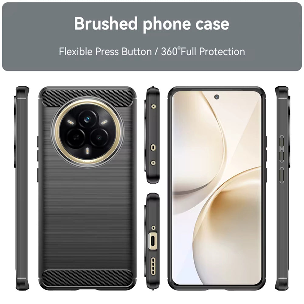 Futrola za Realme 14 Pro, Techsuit, Karbon, Crna