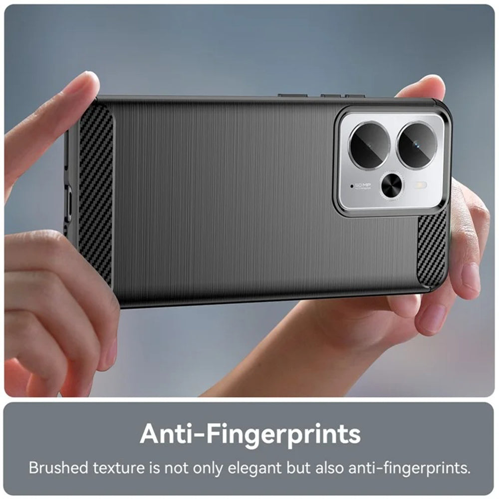 Futrola za Realme 14T / 14, Techsuit, Karbon, Crna