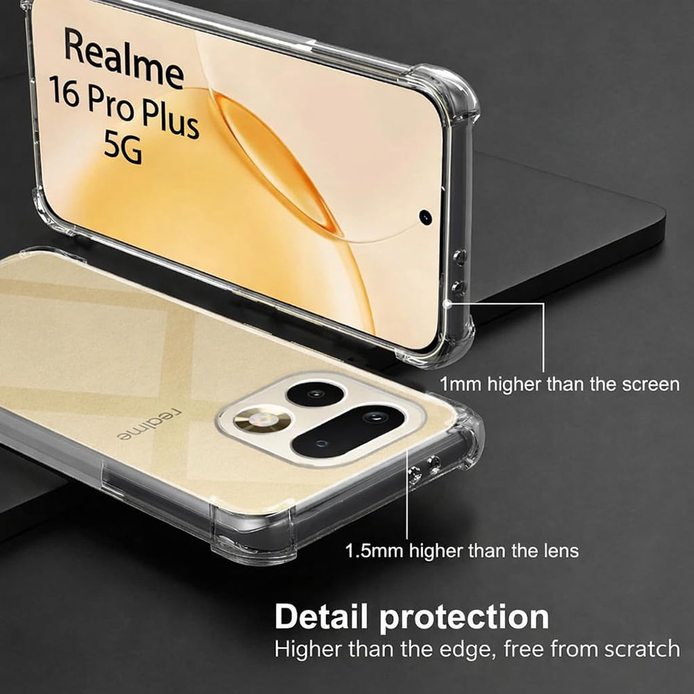 Futrola za Realme 16 Pro+, Techsuit, Shockproof Clear, Transparentna