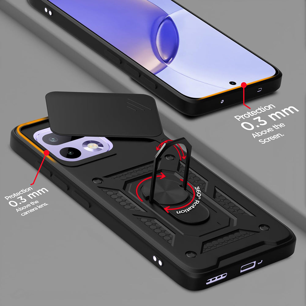 Futrola za Realme 16 Pro, Techsuit, CamShield, Crna