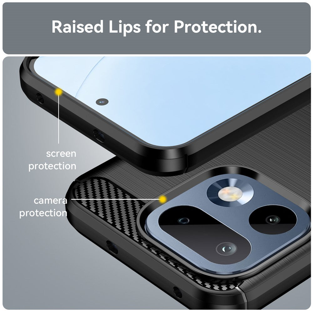 Futrola za Realme 16 Pro, Techsuit, Karbon, Crna