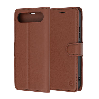 Futrola za Realme 16, Techsuit, Leather Folio, Braon