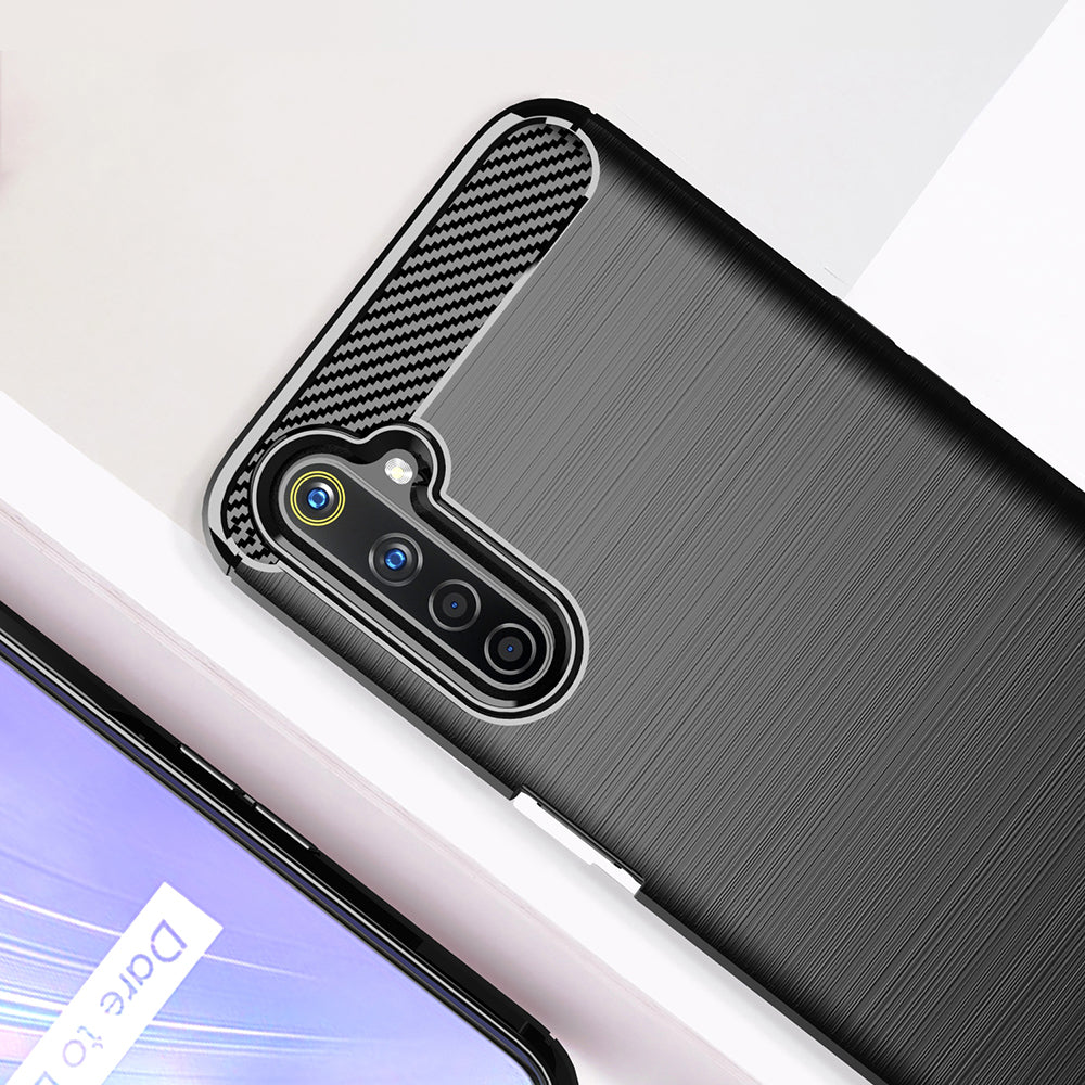 Futrola za Realme 6 Pro, Techsuit, Karbon, Crna