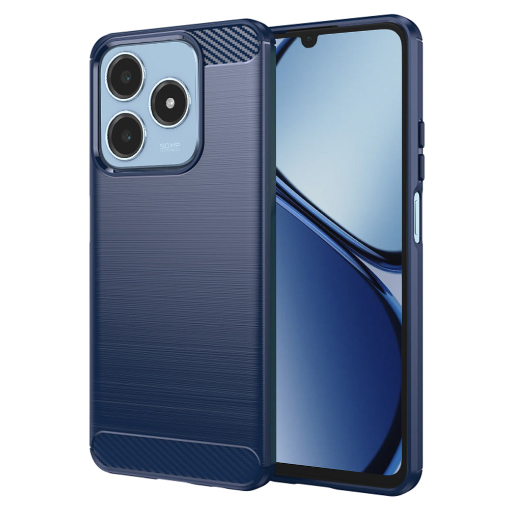 Futrola za Realme C63 / C61, Techsuit, Karbon, Plava