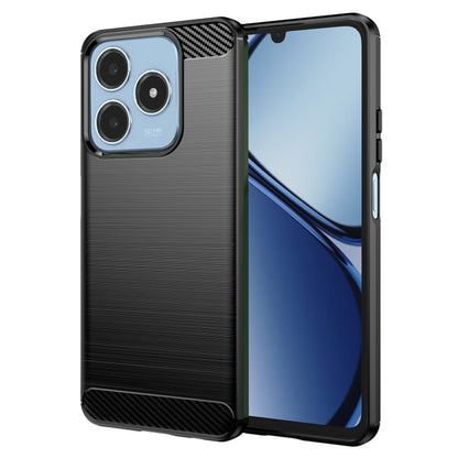 Futrola za Realme C63 / C61, Techsuit, Karbon, Crna