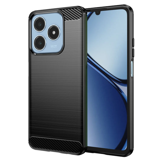 Futrola za Realme C63 / C61, Techsuit, Karbon, Crna