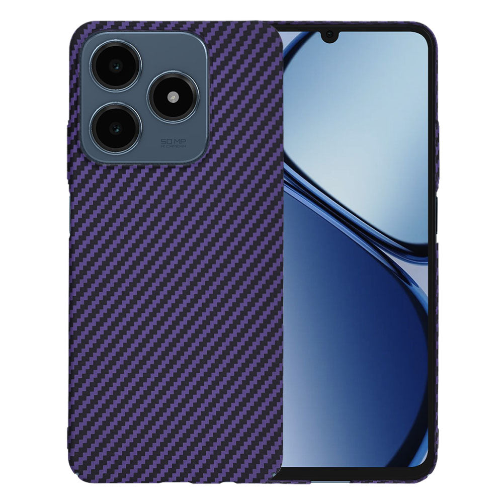 Futrola za Realme C63 / C61, Techsuit, Carbonite FiberShell, Ljubičasta