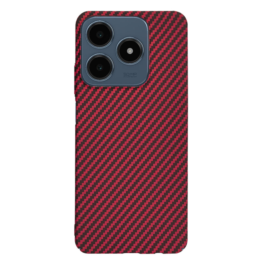 Futrola za Realme C63 / C61, Techsuit, Carbonite FiberShell, Crvena