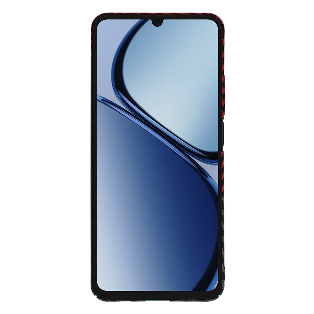 Futrola za Realme C63 / C61, Techsuit, Carbonite FiberShell, Crno Crvena