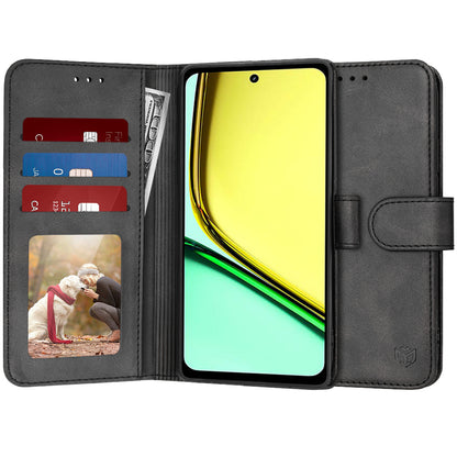 Futrola za Realme C67 4G, Techsuit, Diary Book, Crna