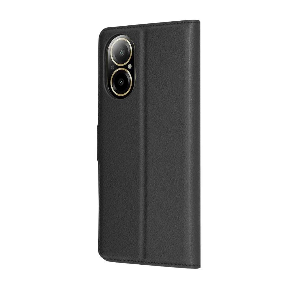 Futrola za Realme C67 4G, Techsuit, Leather Folio, Crna