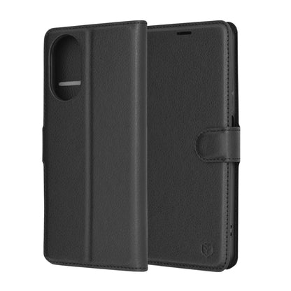 Futrola za Realme C67 4G, Techsuit, Leather Folio, Crna