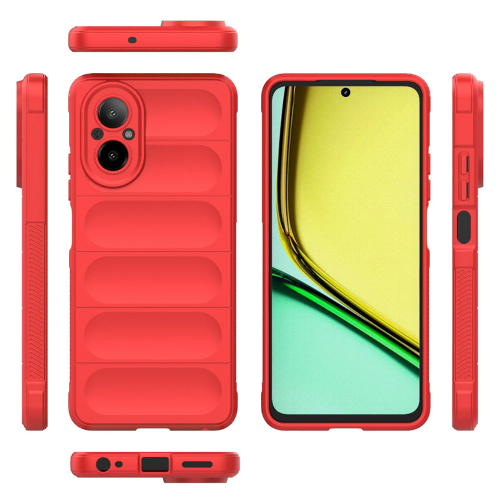 Futrola za Realme C67 4G, Techsuit, Magic Shield, Crvena