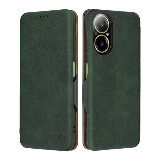 Futrola za Realme C67 4G, Techsuit, Safe Wallet Plus, Zelena