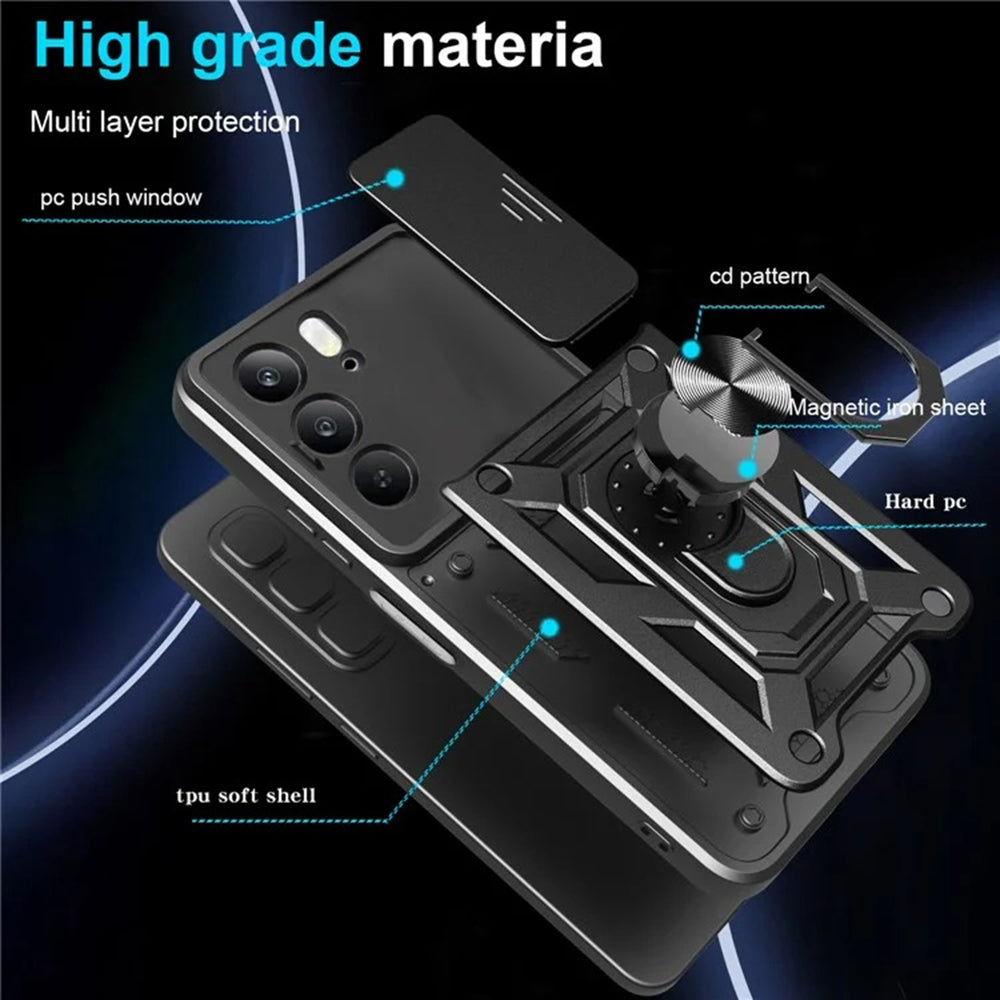 Futrola za Realme C75 5G / 14x, Techsuit, CamShield, Crna