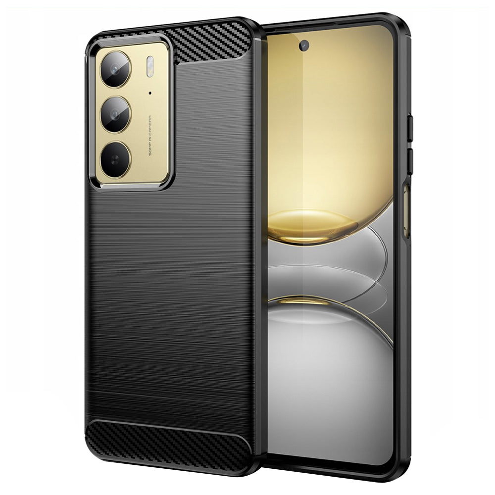 Futrola za Realme C75 5G / 14x, Techsuit, Karbon, Crna