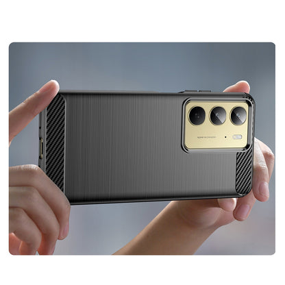 Futrola za Realme C75 5G / 14x, Techsuit, Karbon, Crna