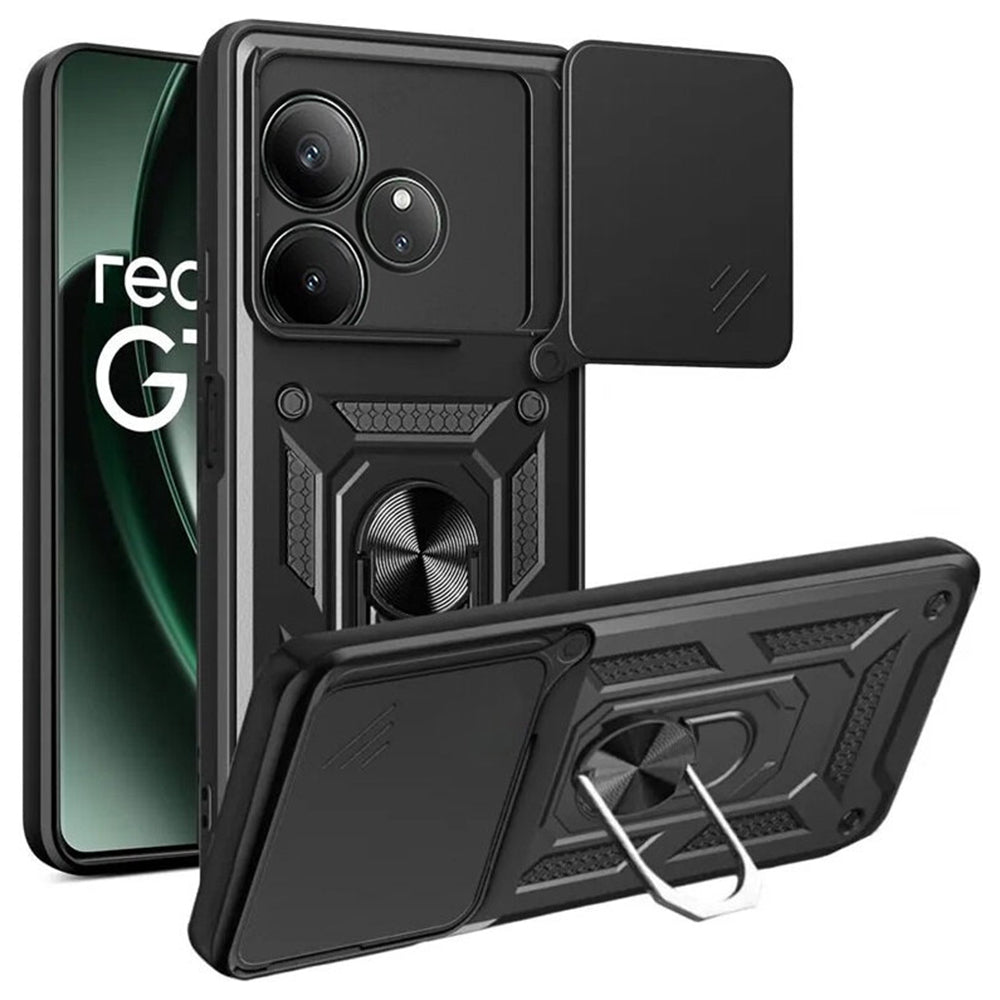 Futrola za Realme GT 6T / GT 6, Techsuit, CamShield, Crna