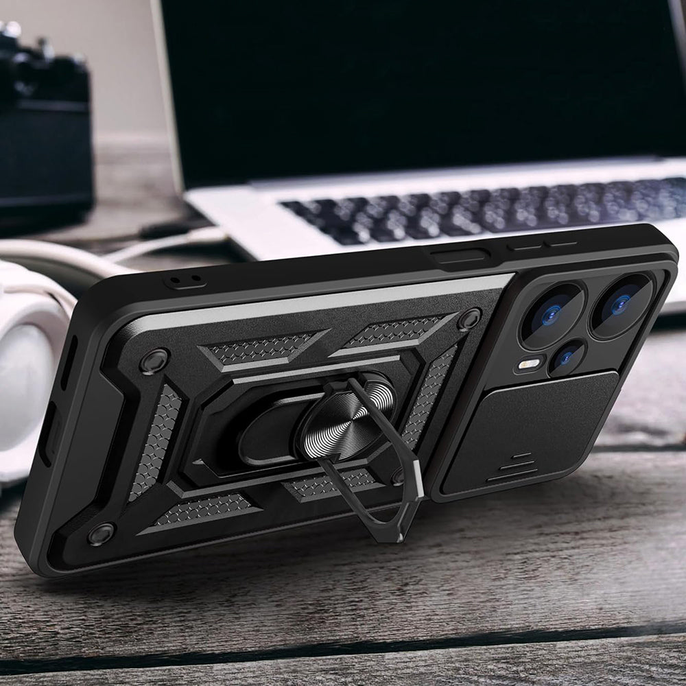 Futrola za Realme GT 6T / GT 6, Techsuit, CamShield, Crna