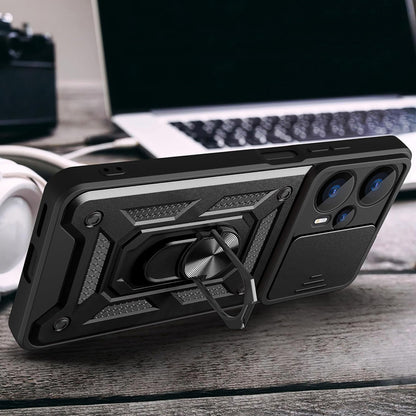 Futrola za Realme GT 6T / GT 6, Techsuit, CamShield, Crna