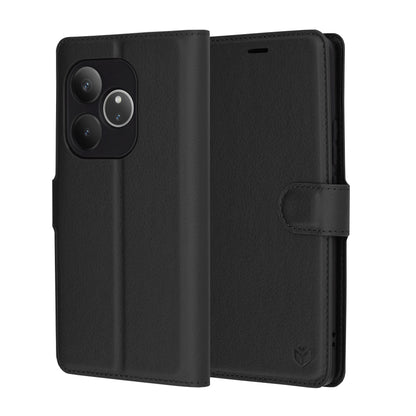 Futrola za Realme GT 6T / GT 6, Techsuit, Leather Folio, Crna