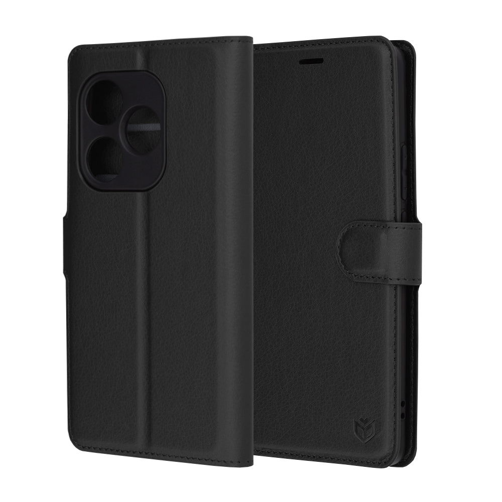 Futrola za Realme GT 6T / GT 6, Techsuit, Leather Folio, Crna
