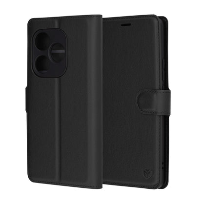 Futrola za Realme GT 6T / GT 6, Techsuit, Leather Folio, Crna
