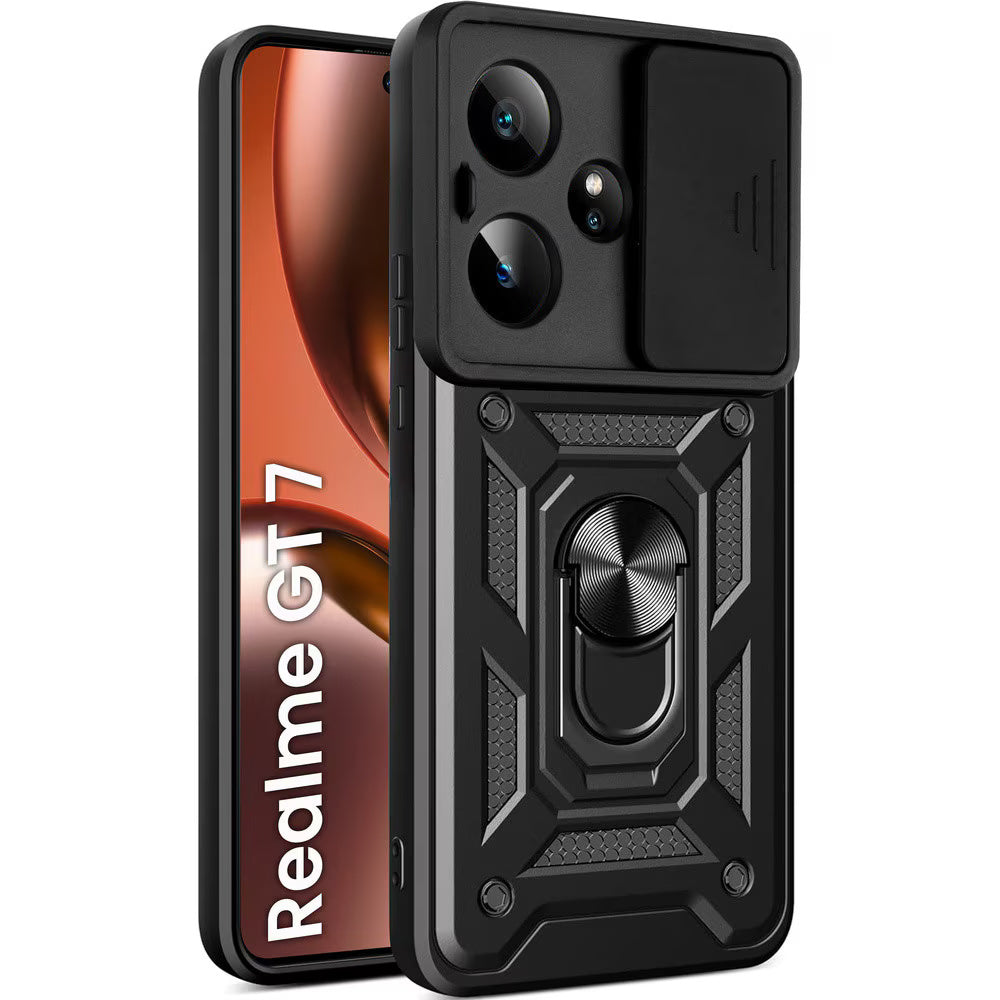 Futrola za Realme GT 7, Techsuit, CamShield, Crna