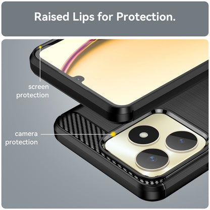 Futrola za Realme Note 50 / C51, Techsuit, Karbon, Crna