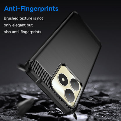 Futrola za Realme Note 50 / C51, Techsuit, Karbon, Crna