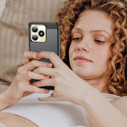 Futrola za Realme Note 50 / C51, Techsuit, Karbon, Crna