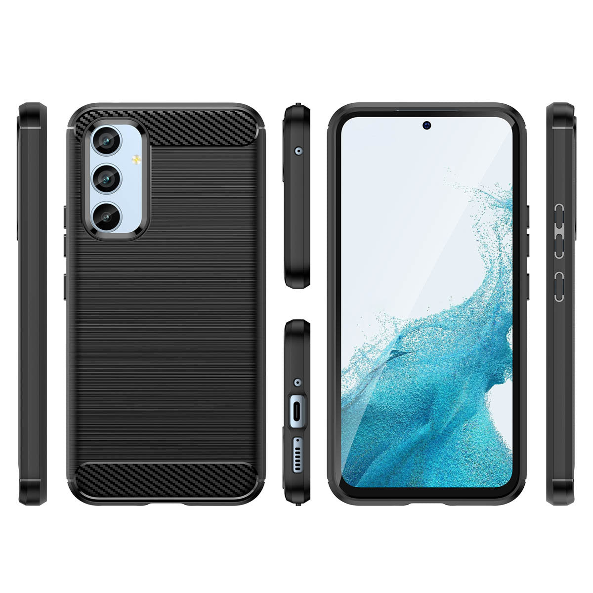 Futrola za Samsung Galaxy A54 A546, OEM, Karbon, Crna