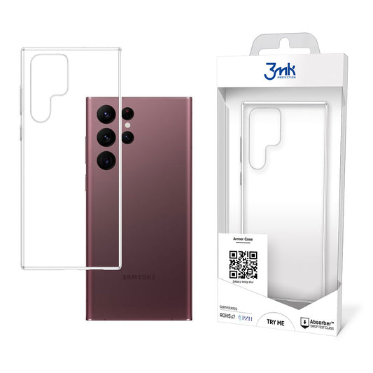 Futrola za Samsung Galaxy S22 Ultra 5G S908, 3MK, Armor, Prozirna