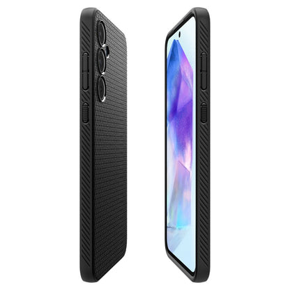 Case for Samsung Galaxy A55 5G A556, Spigen, Liquid Air, Black ACS07526 