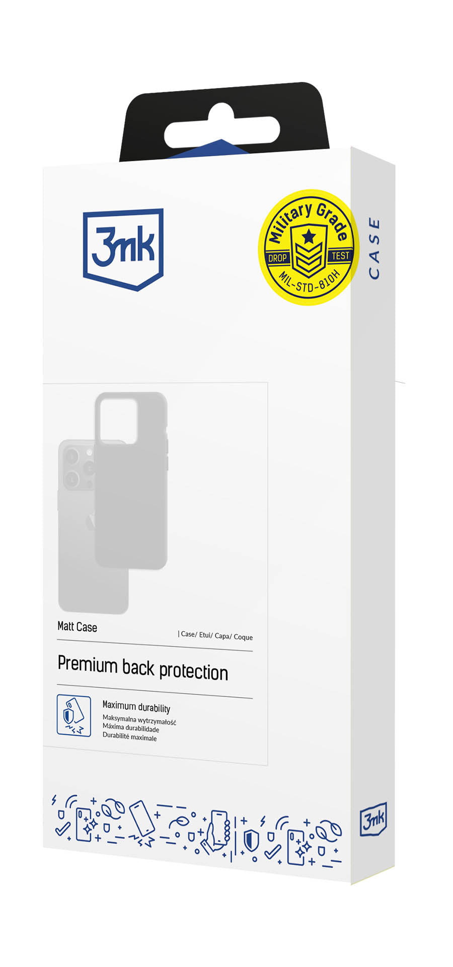 Futrola za Samsung Galaxy A16 5G A166 / A16 4G A165, 3MK, Crna Mat