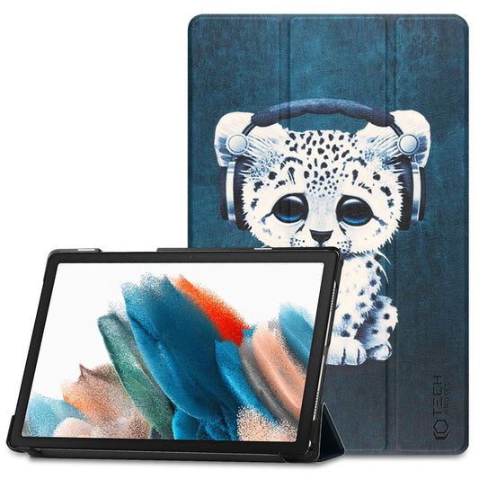 Futrola za Samsung Galaxy Tab A8 10.5 (2021), Tech-Protect, SmartCase Sad Cat, Šareno