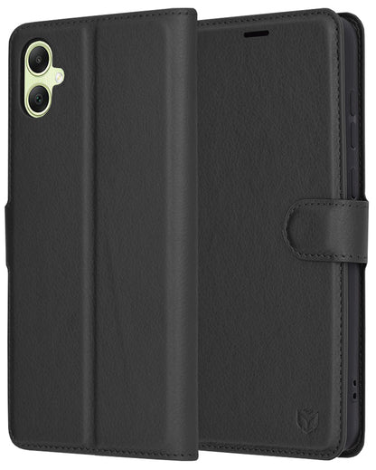 Futrola za Samsung Galaxy A05 A055, Techsuit, Leather Folio, Crna