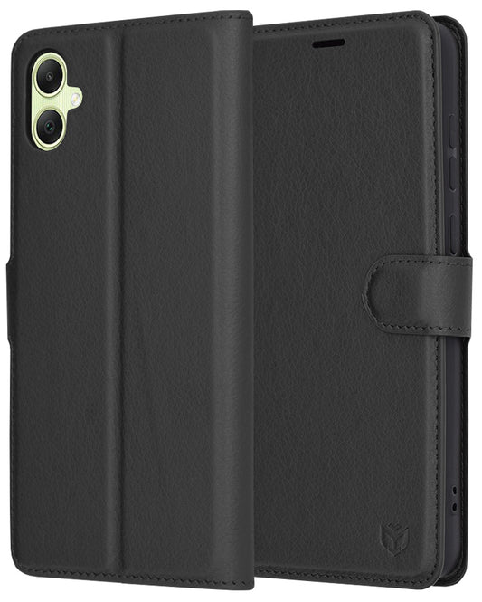 Futrola za Samsung Galaxy A05 A055, Techsuit, Leather Folio, Crna