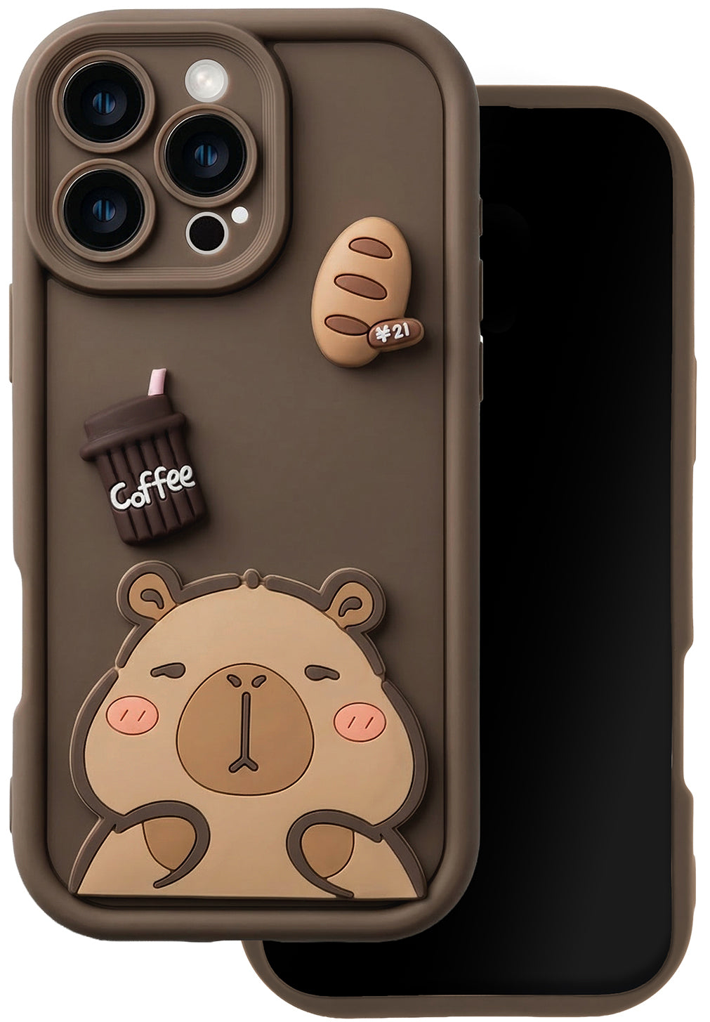 Futrola za Samsung Galaxy S25 Ultra S938, OEM, Ultra Trendy 3D Capybara, Braon