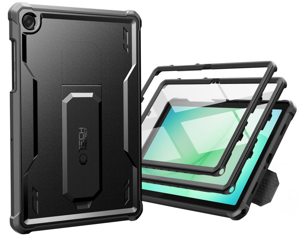 Futrola za Samsung Galaxy Tab A11+ / Tab A9+, Tech-Protect, Kevlar Pro, Crna
