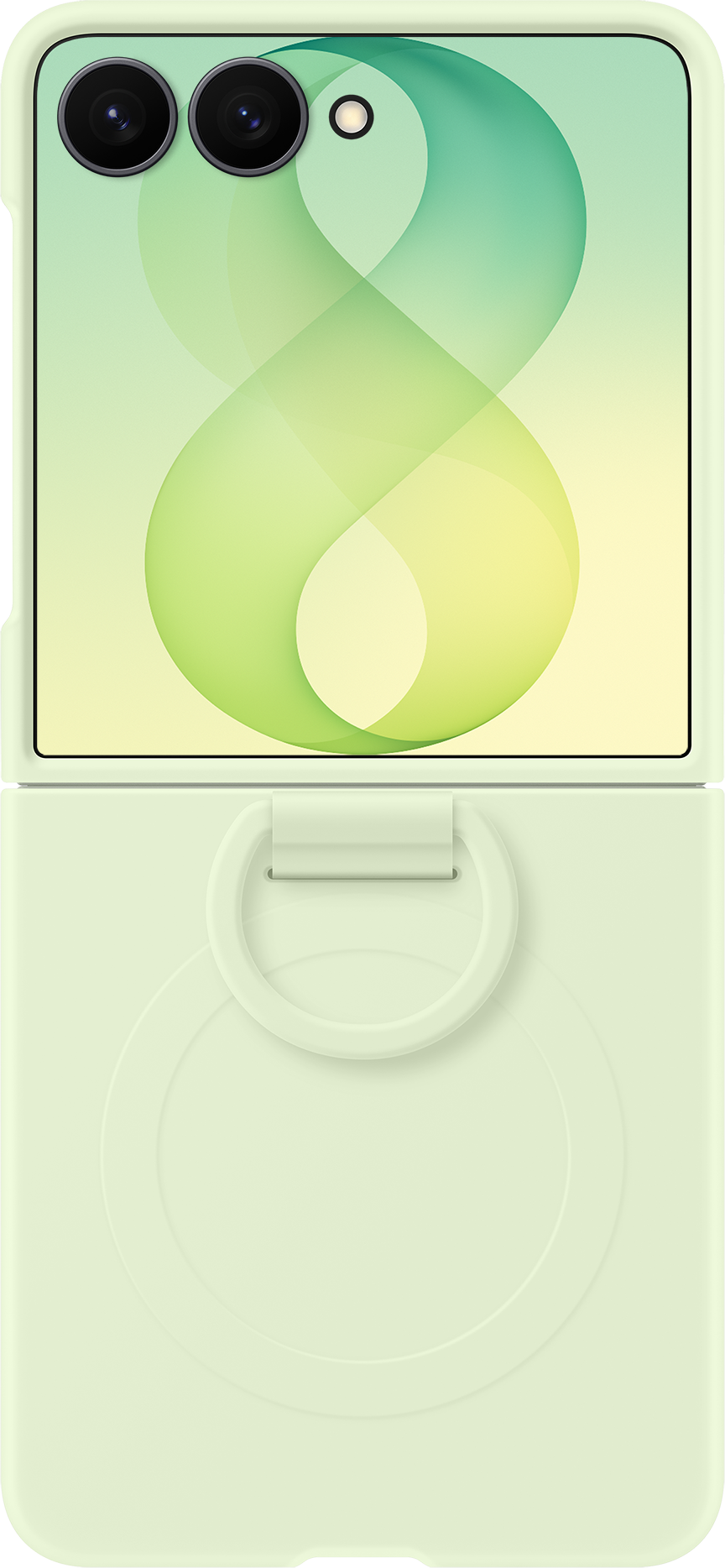 Futrola za Samsung Galaxy Z Flip8 F776, Silikonski Prsten Magnet, Zelena EF-EF776CGEGWW
