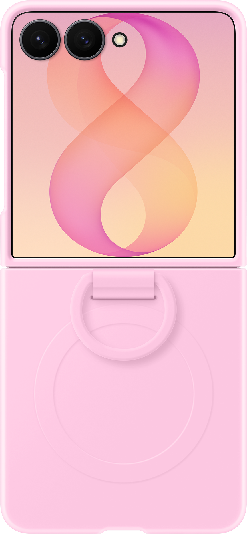 Futrola za Samsung Galaxy Z Flip8 F776, Silicone Ring Magnet, Roze EF-EF776CVEGWW
