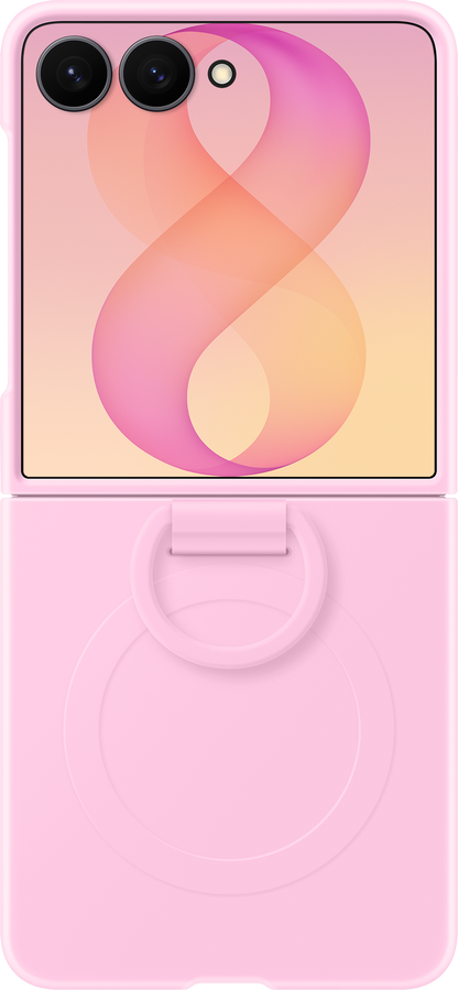 Futrola za Samsung Galaxy Z Flip8 F776, Silicone Ring Magnet, Roze EF-EF776CVEGWW