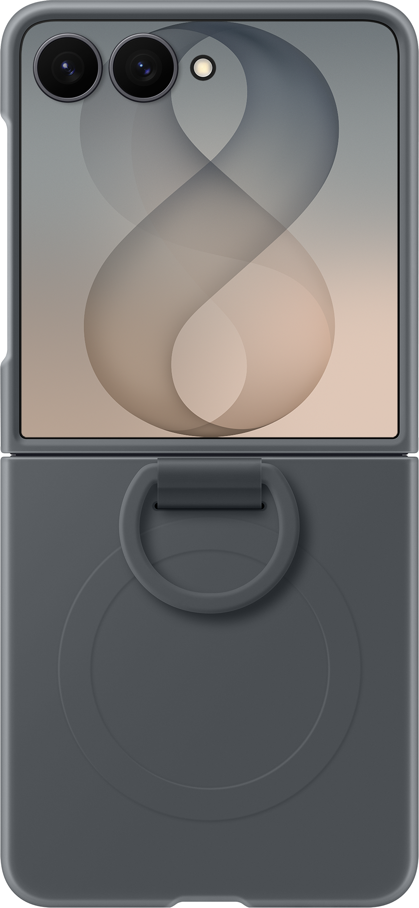 Futrola za Samsung Galaxy Z Flip8 F776, Silicone Ring Magnet, Crna EF-EF776CBEGWW
