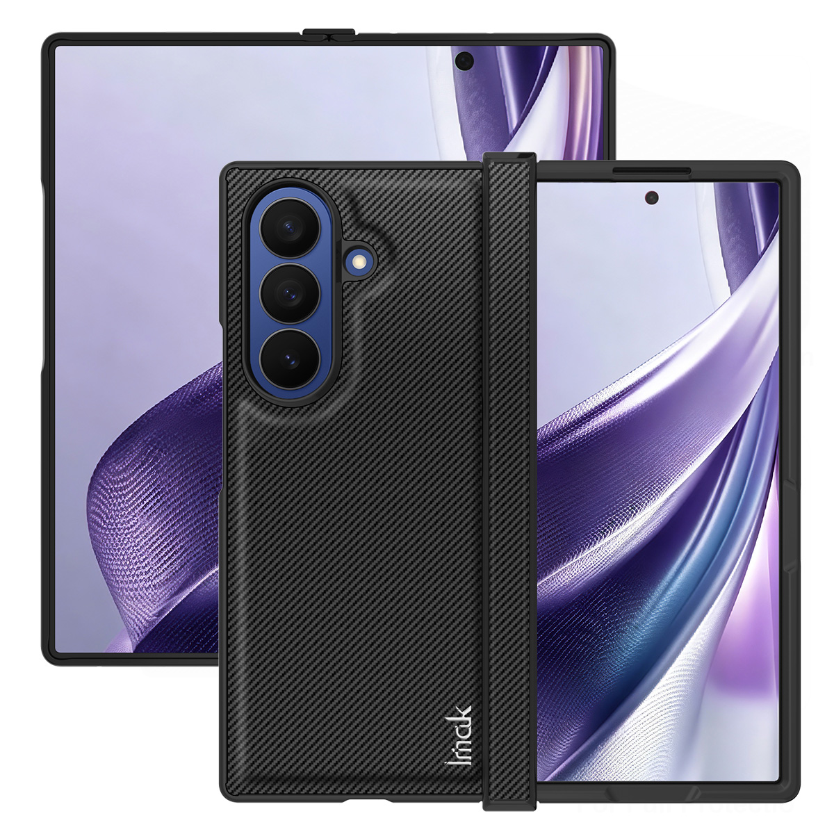 Futrola za Samsung Galaxy Z Fold8 Ultra F976, Imak, Karbon, Crna