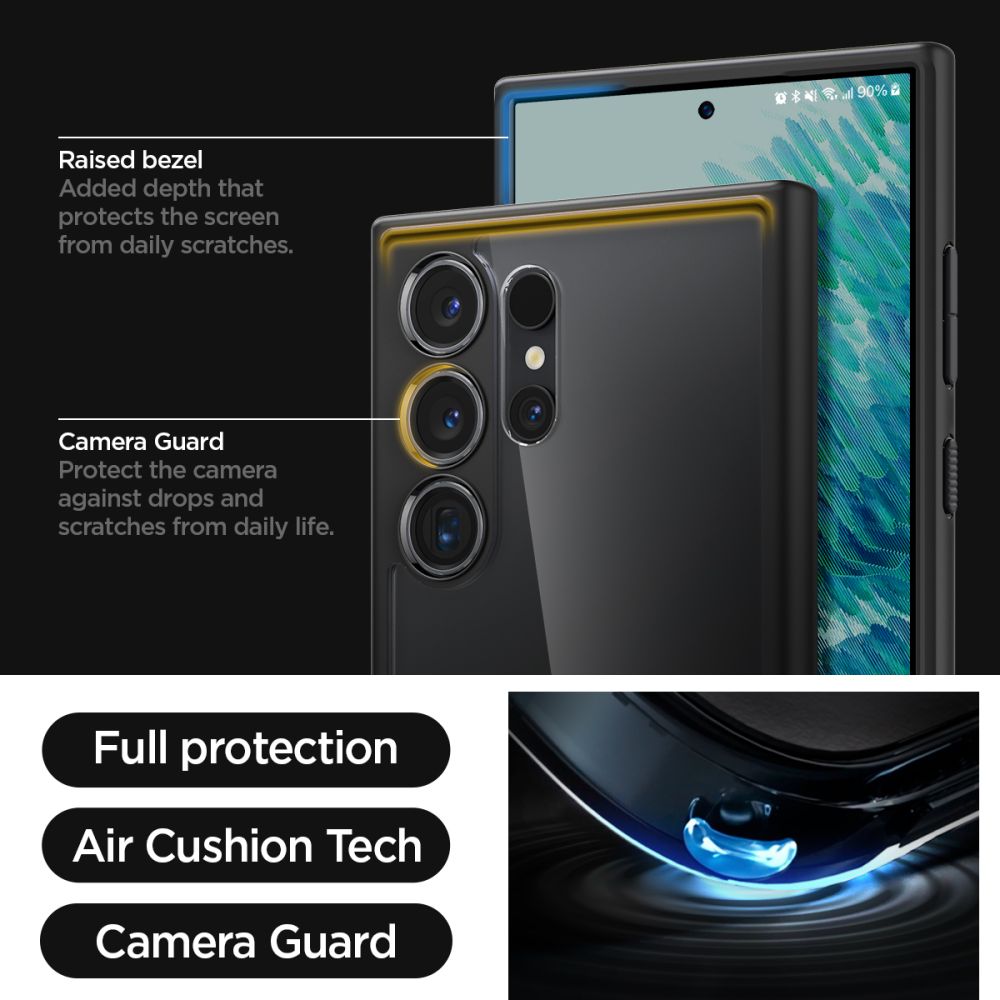 Futrola za Samsung Galaxy S24 Ultra S928, Spigen, Ultra Hybrid, Crna